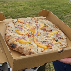 Pizza peach