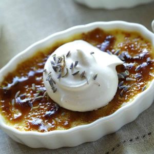Lavender creme brulee